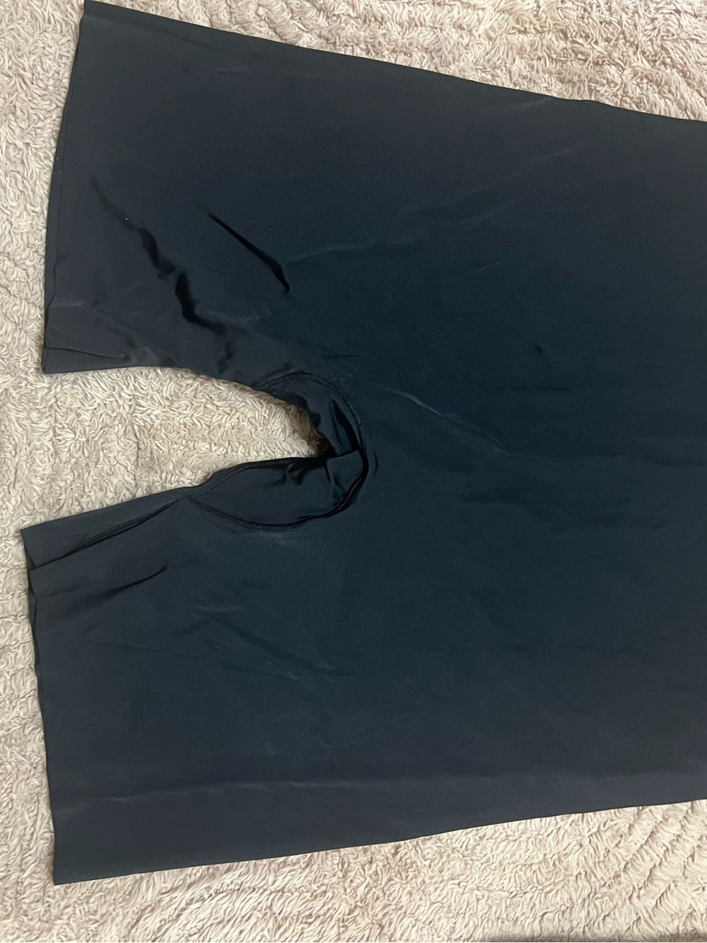 Black Seamless High-Waist Shaping Shorts